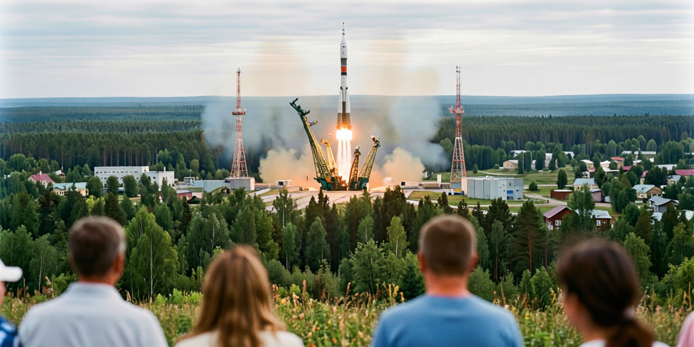 С космодрома Плесецк запустили межконтинентальную баллистическую ракету . Иллюстрация MediaMatrix