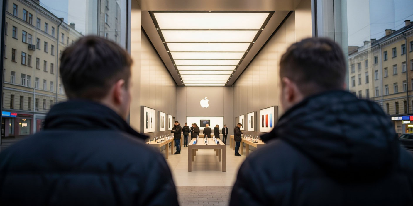 В Волжском ограблен магазин Apple В Волжском ограблен магазин Apple . Иллюстрация MediaMatrix