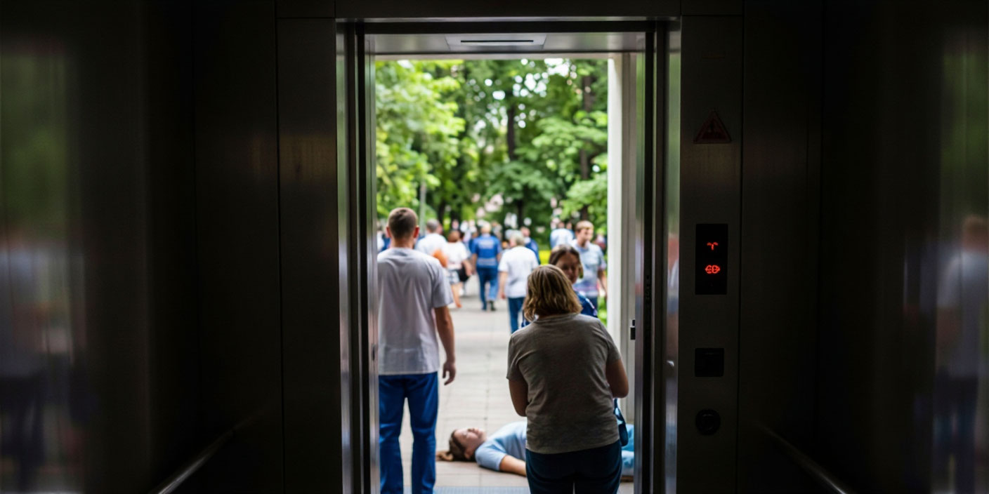 Врачи скорой приняли роды в лифте в Москве . Иллюстрация MediaMatrix