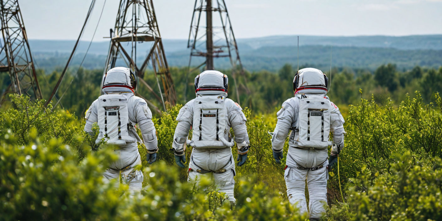 Астронавты NASA и ЕКА вышли в открытый космос для монтажа новой антенны . Иллюстрация MediaMatrix