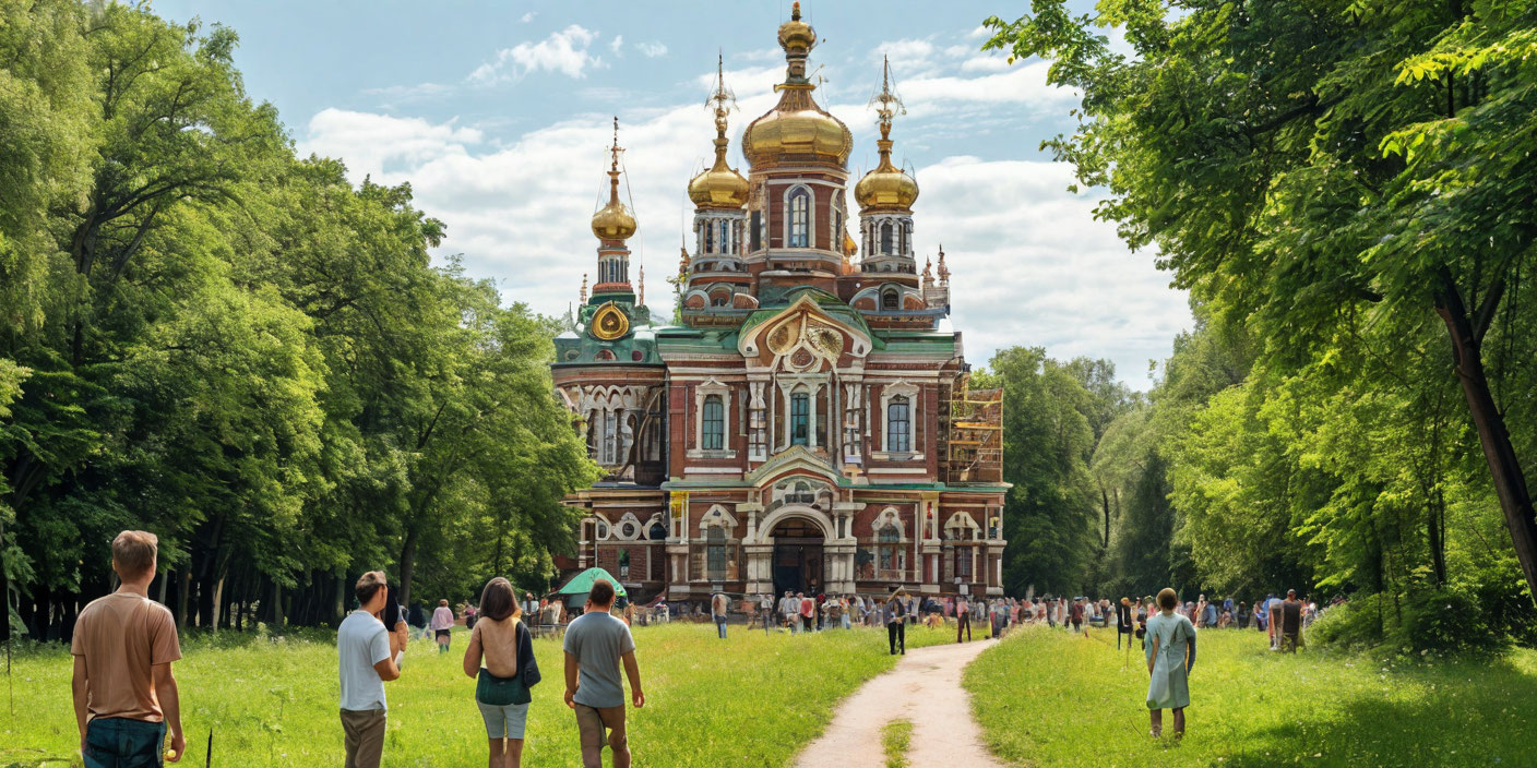 В Петергофе воссоздадут утраченную церковь В Петергофе воссоздадут утраченную церковь . Иллюстрация MediaMatrix
