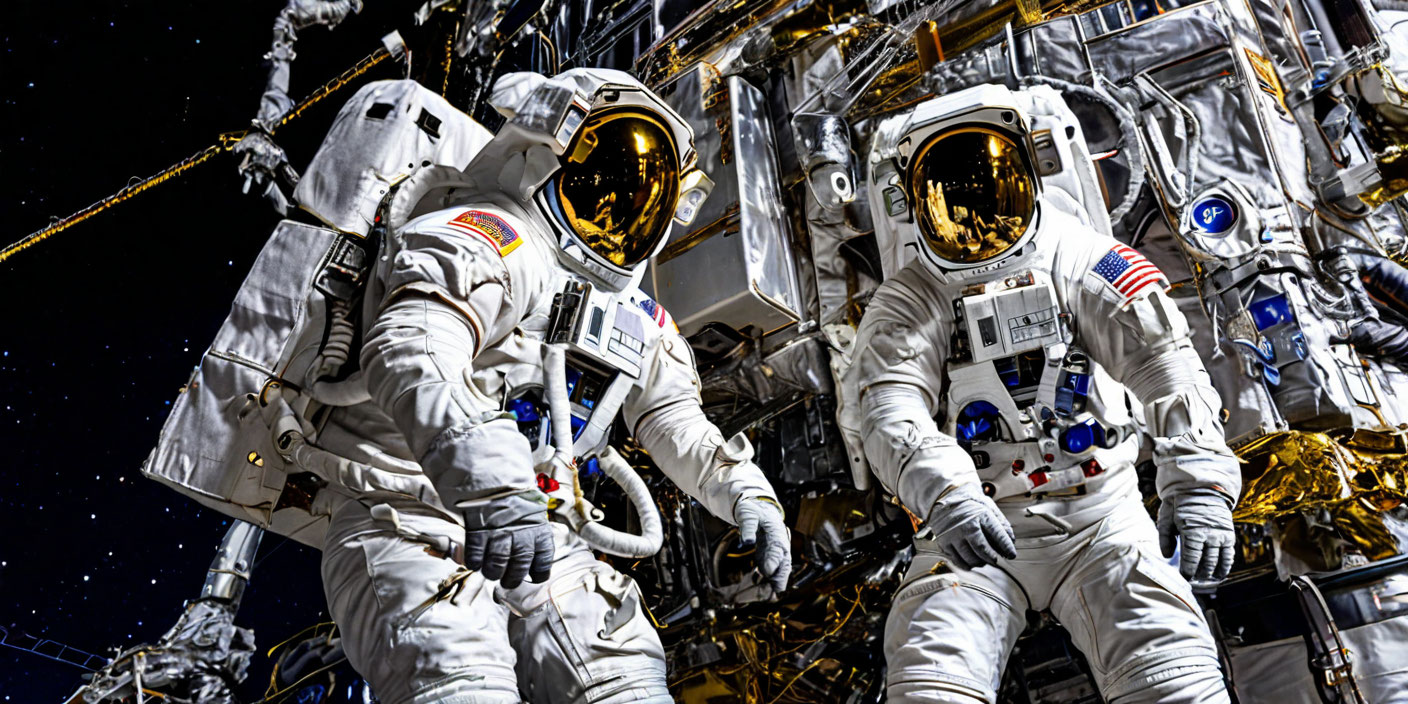 Астронавты NASA и ESA заменят антенну на МКС Астронавты NASA и ESA заменят антенну на МКС . Иллюстрация MediaMatrix
