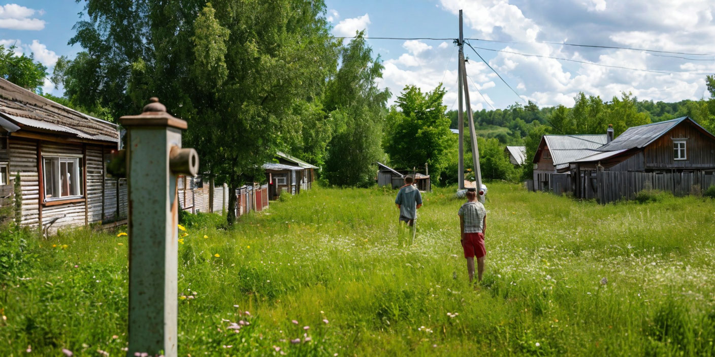 Проблемы с водоснабжением в сёлах . Иллюстрация MediaMatrix