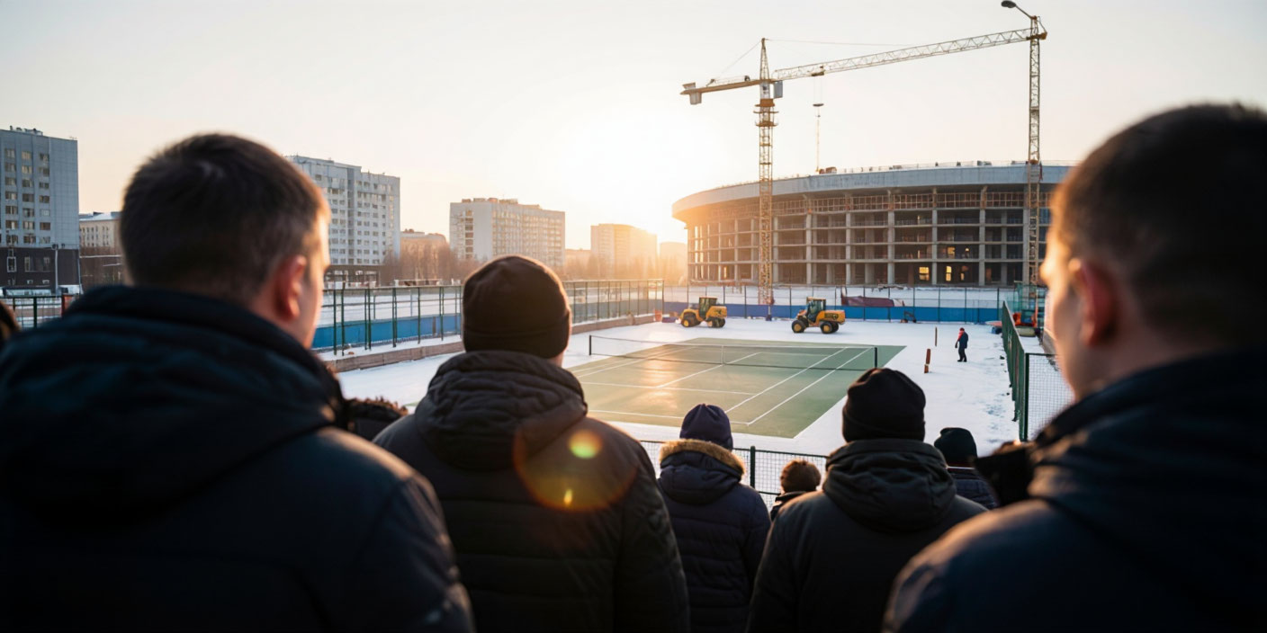 В Омске построят спортивный теннисный центр В Омске построят спортивный теннисный центр . Иллюстрация MediaMatrix