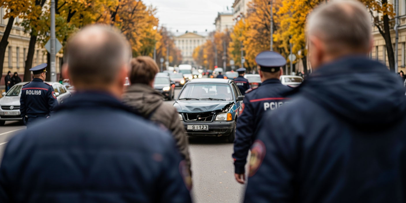 ДТП на проспекте Мира в Москве . Иллюстрация MediaMatrix