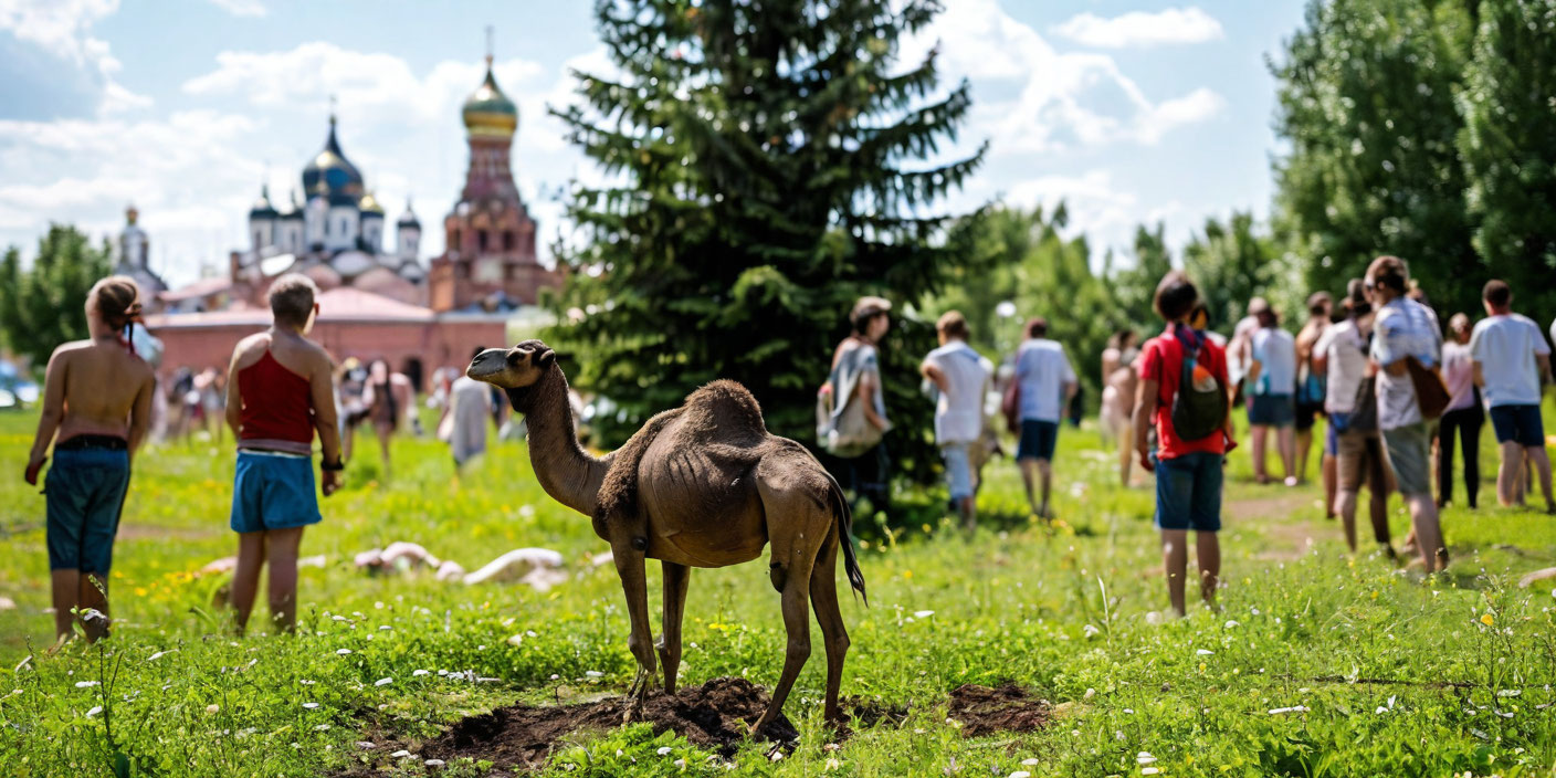 В Троицке школьник похитил верблюда из арт-зоны В Троицке школьник похитил верблюда из арт-зоны . Иллюстрация MediaMatrix