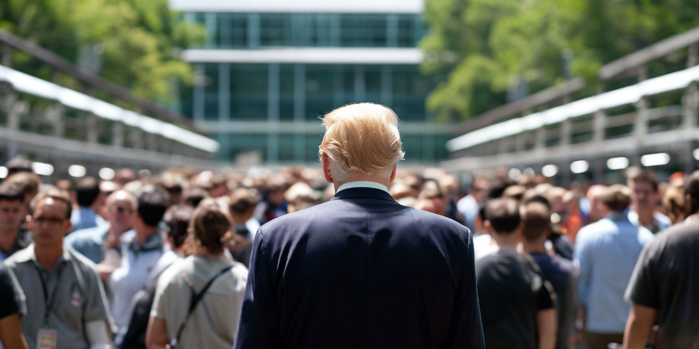 Трамп пообещал отказаться от импорта чипов Трамп пообещал отказаться от импорта чипов . Иллюстрация MediaMatrix