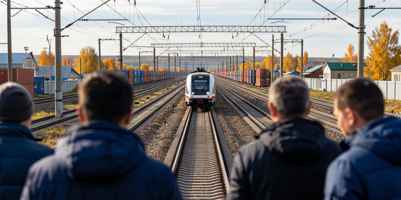В Забайкалье построят систему беспилотных железнодорожных перевозок грузов в КНР . Иллюстрация MediaMatrix