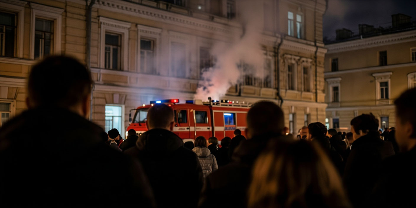Пожар в московском клубе Gipsy . Иллюстрация MediaMatrix