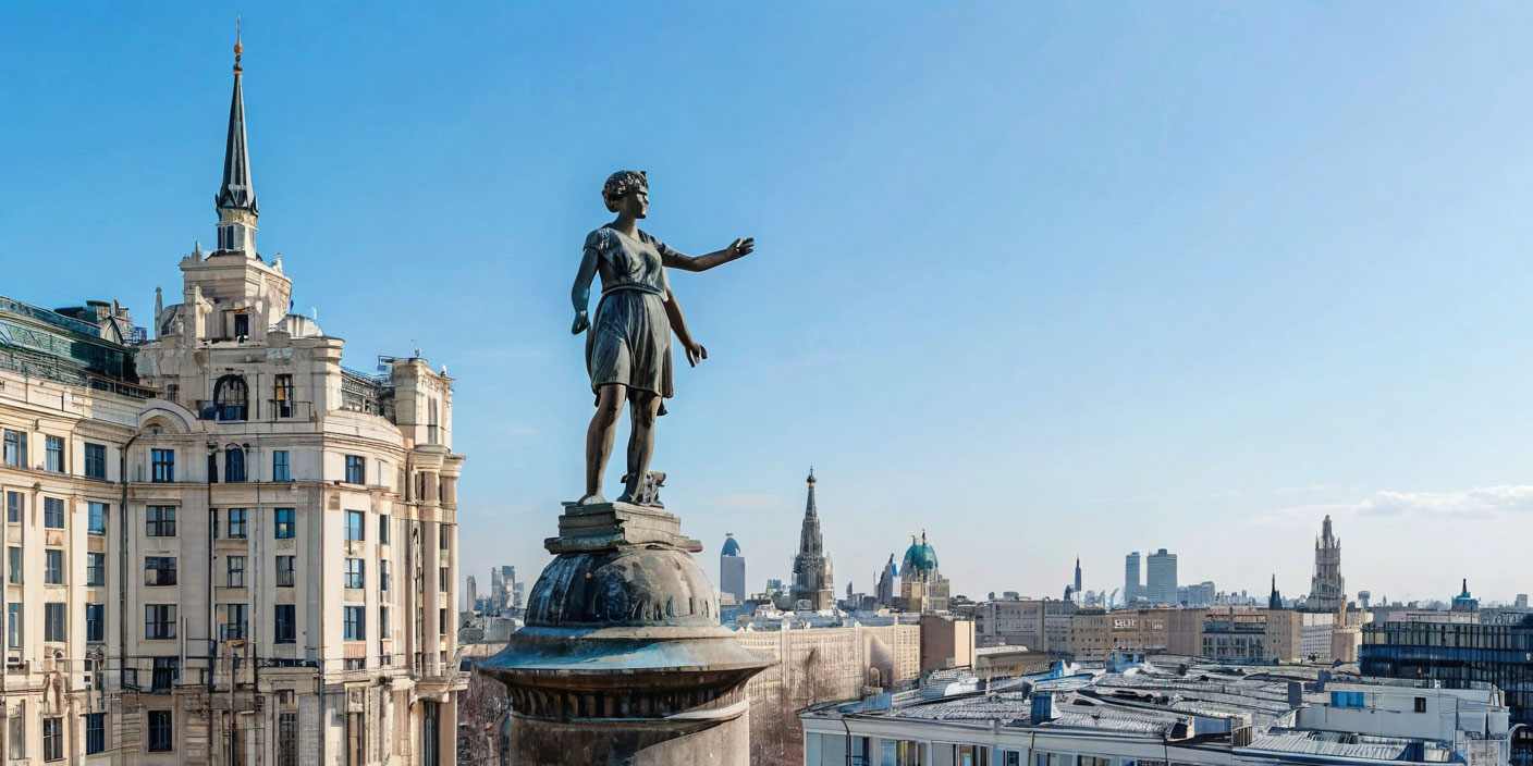 В Москве вернут скульптуру балерины на башню дома на Тверской