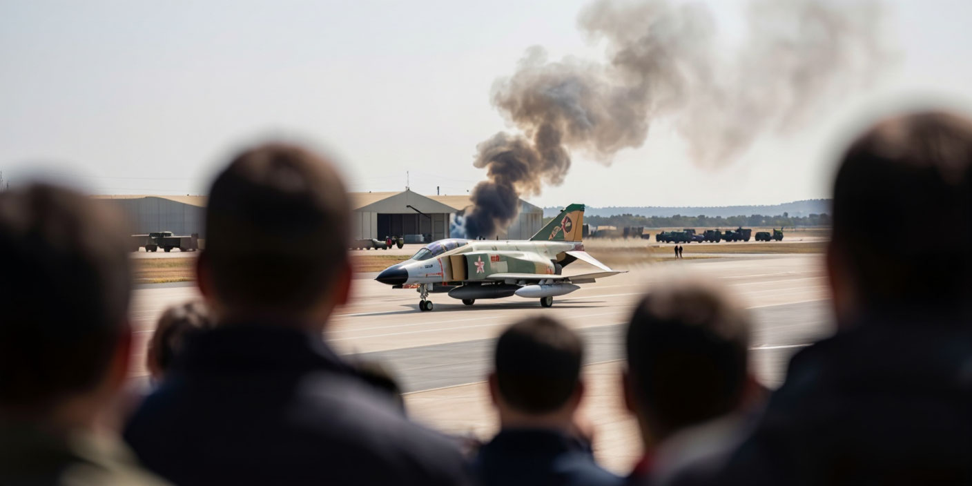 В Греции на авиашоу разбился истребитель F-4 Phantom В Греции на авиашоу разбился истребитель F-4 Phantom . Иллюстрация MediaMatrix