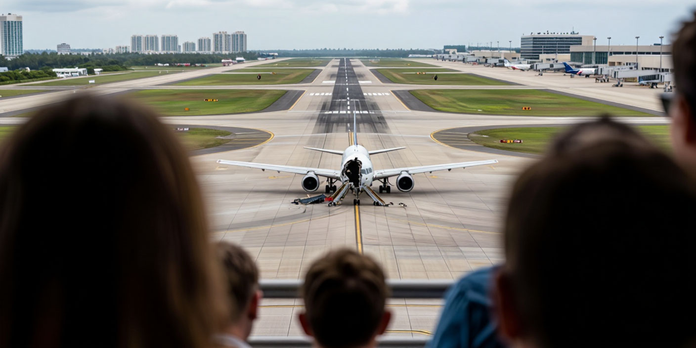 Крушение грузового Boeing 767 в аэропорту Майами . Иллюстрация MediaMatrix