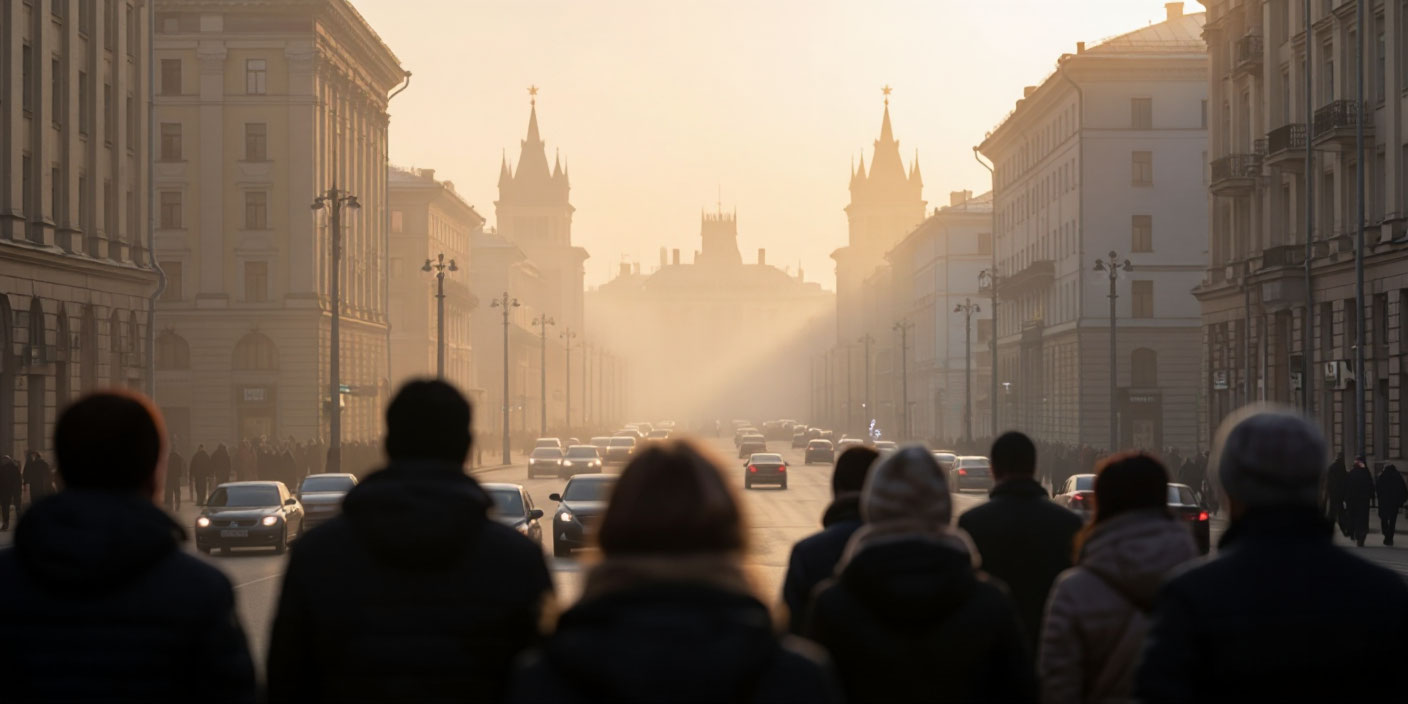 Туман в Москве и Подмосковье . Иллюстрация MediaMatrix