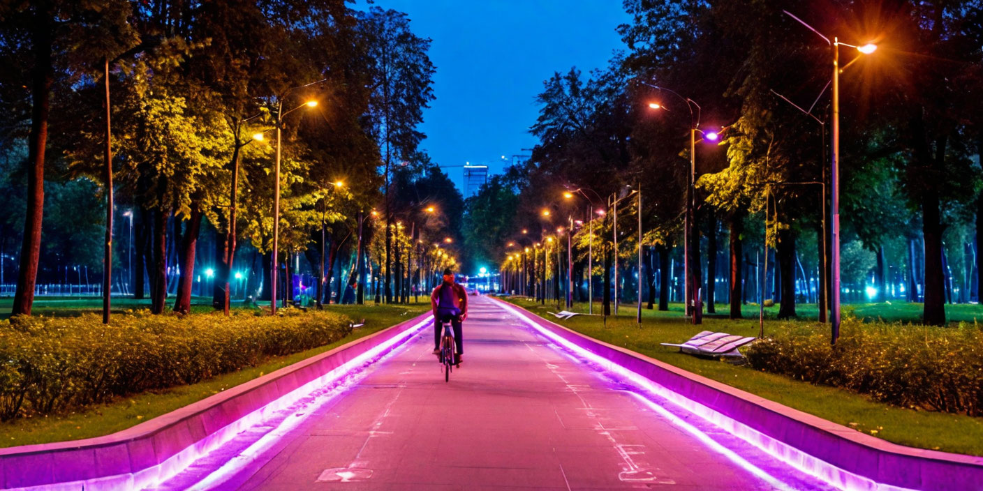В Москве создадут велодорожку с подсветкой