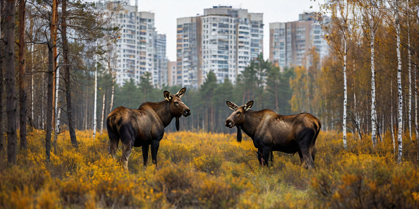 В Москве лосей вернули в дикую природу В Москве лосей вернули в дикую природу — иллюстрация MediaMatrix