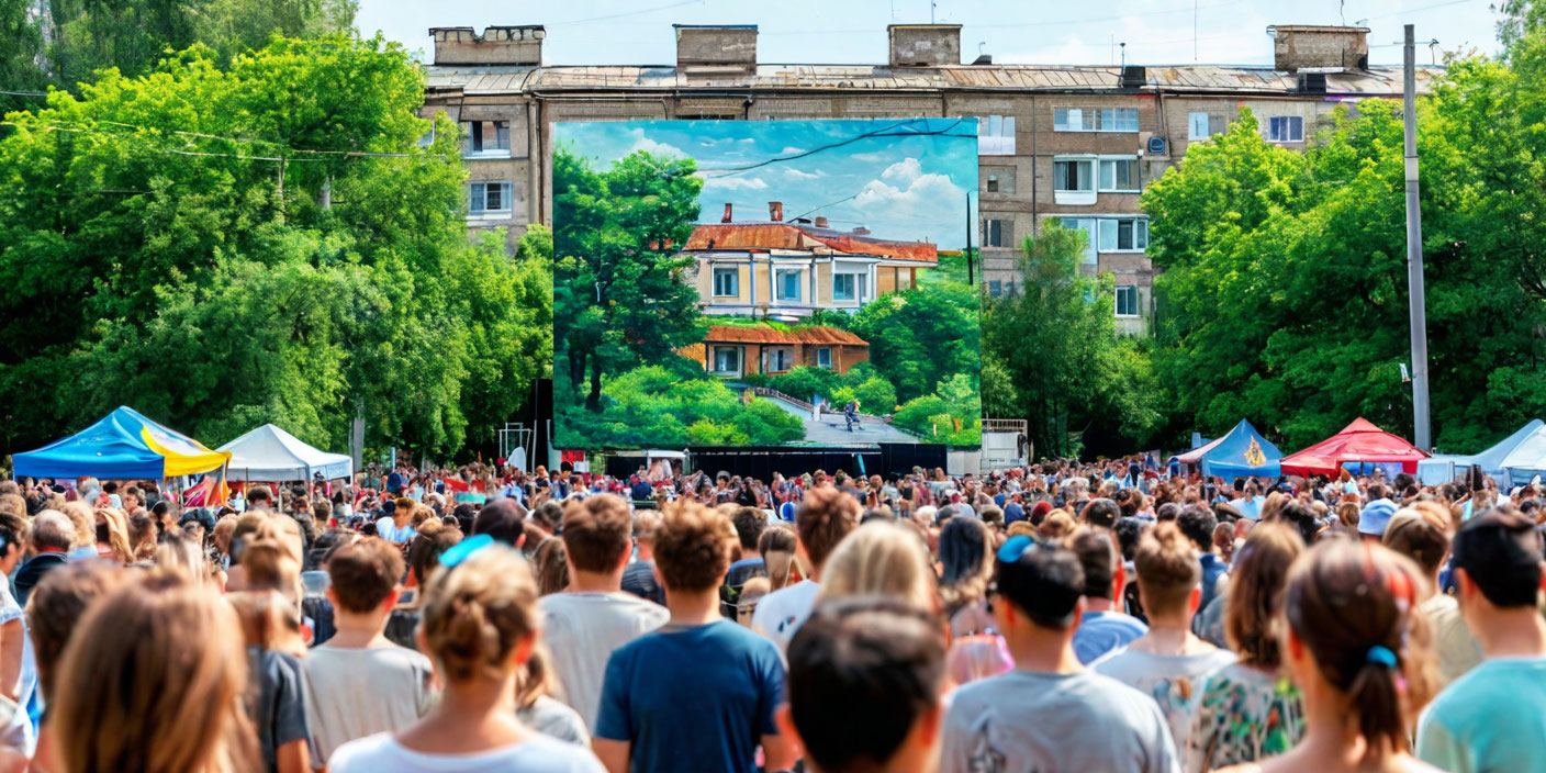 В Тольятти создали мурал 'Нежность' в рамках фестиваля 'ФормАРТ' . Иллюстрация MediaMatrix