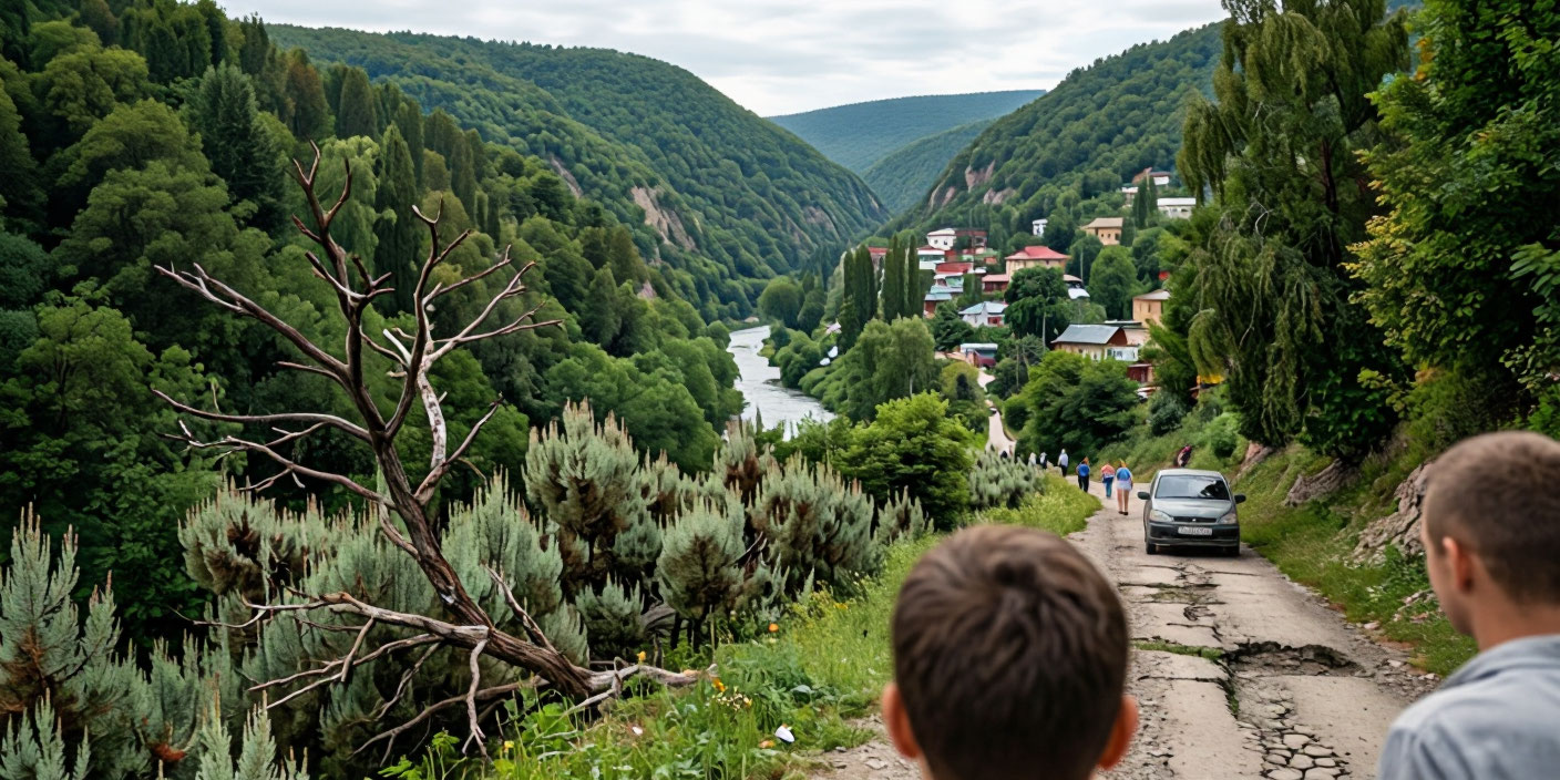 Каньон реки Псахо в Сочи: красота и проблемы Каньон реки Псахо в Сочи: красота и проблемы . Иллюстрация MediaMatrix
